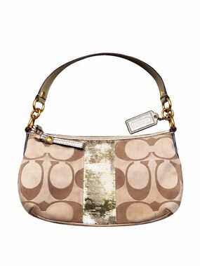Coach x Poppy - Signature Sequin Stripe Mini Bag